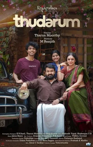Thudarum 2025 Hindi Dual Audio Movie Poster