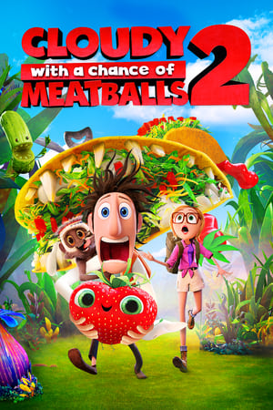 Cloudy with a Chance of Meatballs 2 2013 Hindi Dual Audio Movie [450MB] Movie Poster
