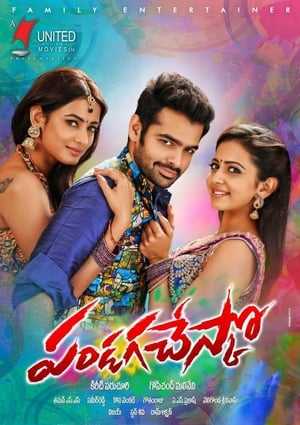 Pandaga Chesko 2015 Dual Audio Hindi 450MB Movie Poster