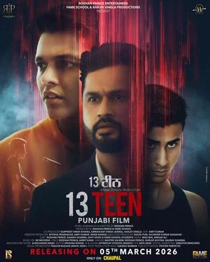 13 Teen 2026 Punjabi Audio Movie Poster