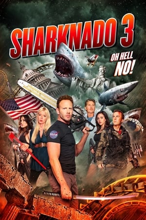 Sharknado 3 Oh Hell No (2015) 100mb Hindi Dual Audio movie Download Movie Poster